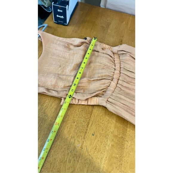 1. State Tan Large Smock Dress Womens Size L New Beautiful - Picture 9 of 12